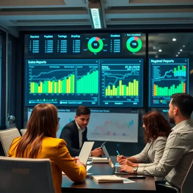 Relatórios de vendas em tempo real - Painel de dados